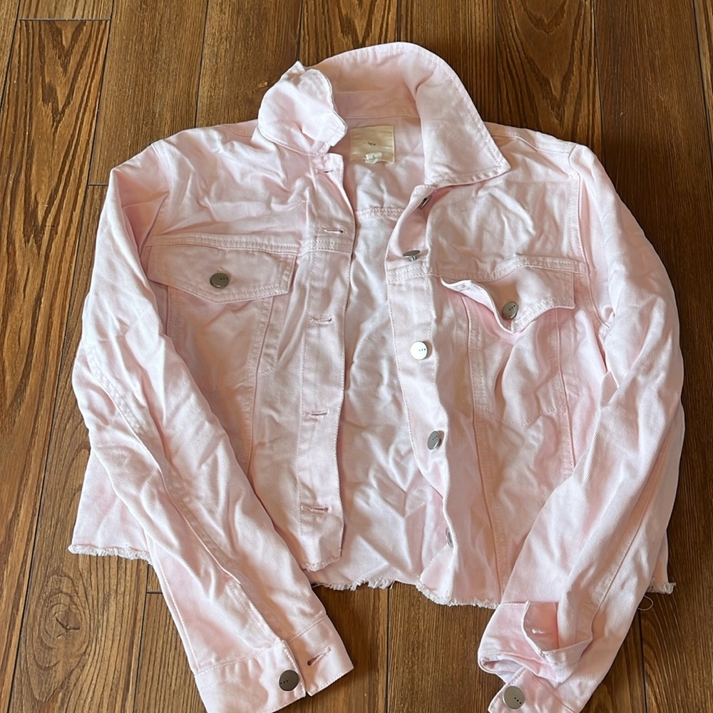 Pink jean jacket